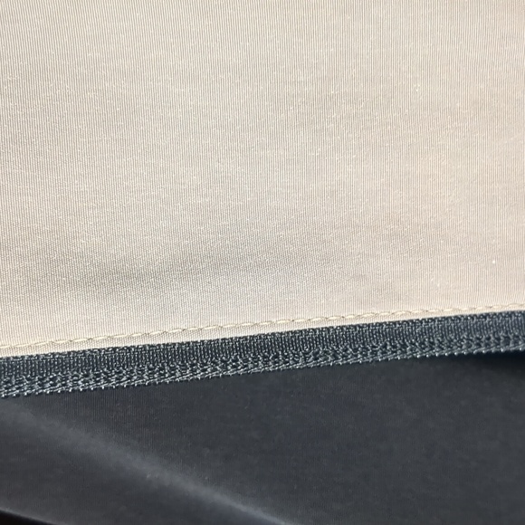 Reversible black/tan dbl pkt hooded long line quality made jacket coat 2way zip - Picture 11 of 14